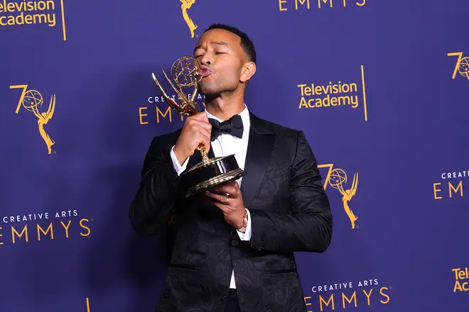 John Legend, who married Chrissy in 2013, is first black man to have won an Emmy, Grammy, Oscar, and Tony (EGOT).
