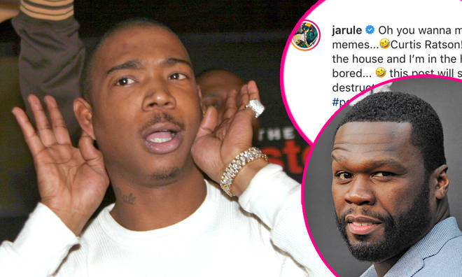 Ja Rule trolls 50 Cent with savage rat meme