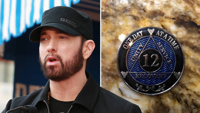 Eminem celebrated 12 years of sobriety and said he's "not afraid".