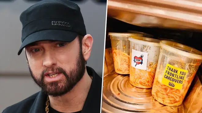 Eminem gives healthcare workers 'Mom's Spaghetti'