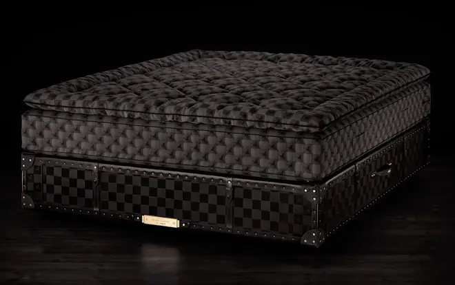 Drake&squot;s bed, dubbed "Grand Vividus," costs $395,000 and was produced by Swedish bed-maker Hästens.