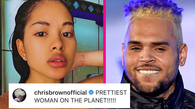 Chris Brown dclares Ammika Harris "prettiest woman on the planet"