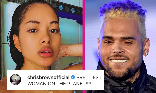Chris Brown dclares Ammika Harris "prettiest woman on the planet"