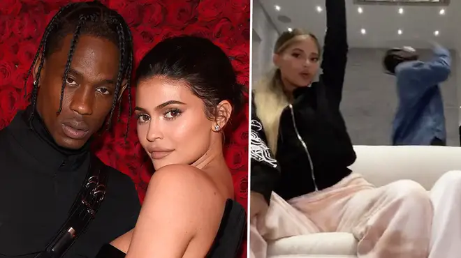 Kylie and Travis spotted together in the beauty mogul's TikTok video