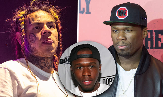 Tekashi 6ix9ine throws shade at 50 Cent's relationship with his son Marquise