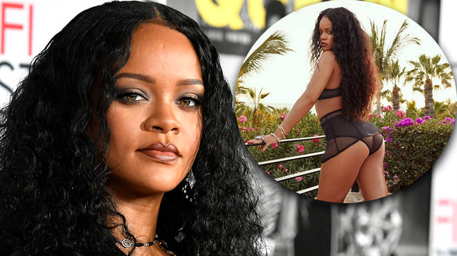 Rihanna shows off her figure in new lingerie photos