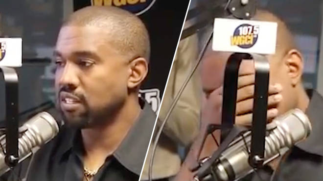 Kanye West appearing on Chicago 107.5's 'WGCI Morning Show.'