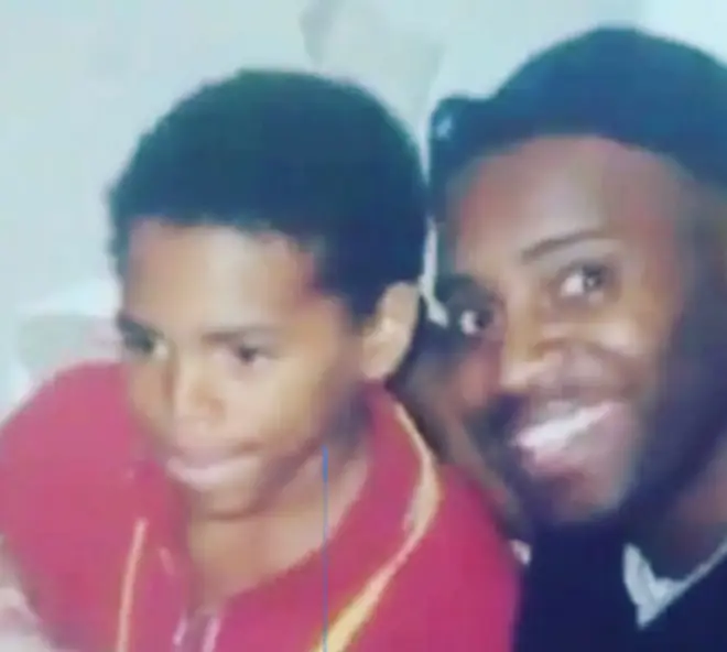 Chris Brown posted a throwback picture with his father, Clinton Brown