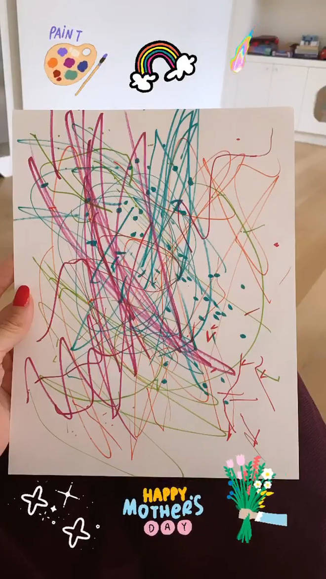 Drake's son Adonis shows off his art in mother Sophie Brussaux's IG story