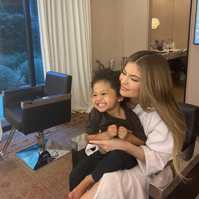 Kylie has been isolating with Stormi, 2, and Stormi's father Travis Scott at her newly-purchased mansion in Holmby Hills, California.