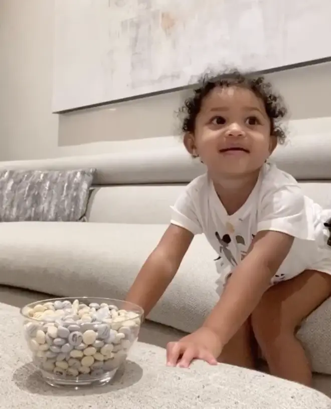 "Patience, patience!" Stormi sings to herself in the video.
