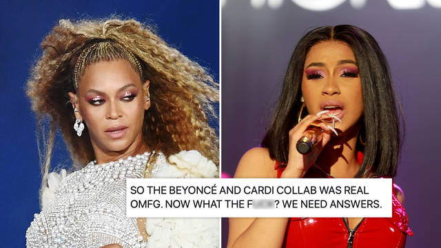 Beyonce and Cardi have a song together, but it was leaked in 2017.