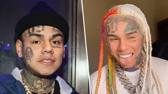 Tekashi 6ix9ine debut his new colourful hairstyle on Instagram