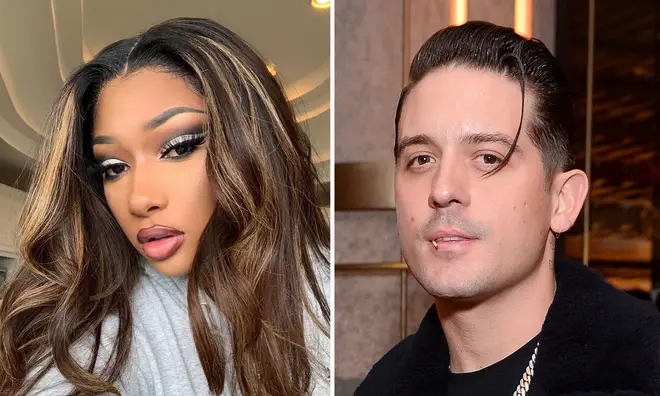 Megan Thee Stallion appeared to dodge G-Eazy's kiss in the clip.