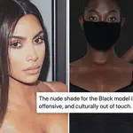 Kim Kardashian has come under fire for her new range of 'nude' face masks.