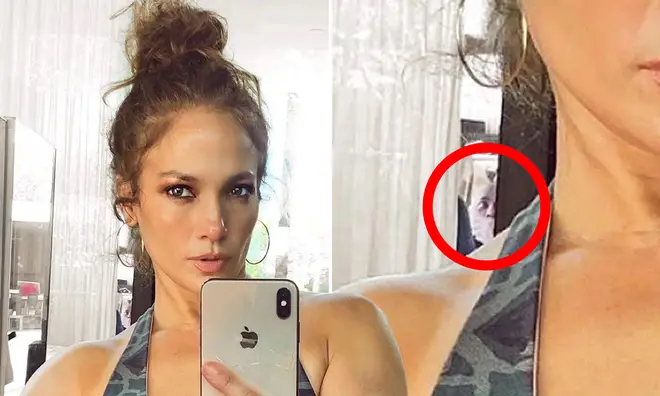 Jennifer Lopez, 50, freaks out fans after they spot 'creepy man' in selfie.