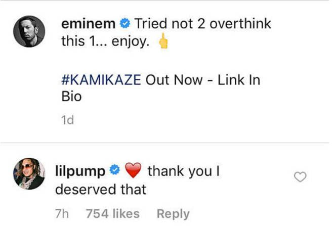 to stå på række Vejfremstillingsproces Lil Pump Responds Following Eminem Diss On New Album 'Kamikaze' - Capital  XTRA