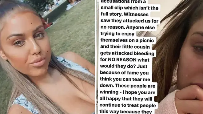 Anna Vakili shares a statement on Instagram following the vicious fight