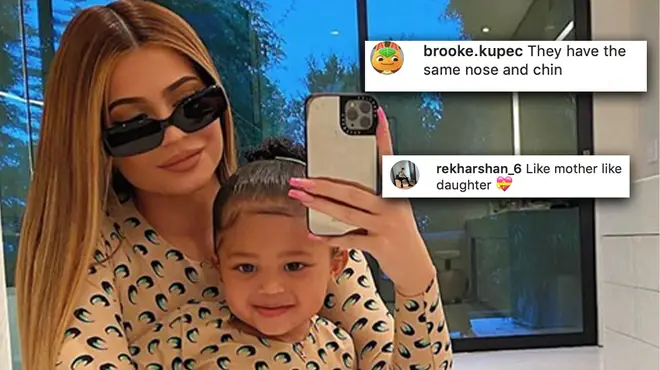 Kylie Jenner shares throwback of herself alongside a photo of Stormi