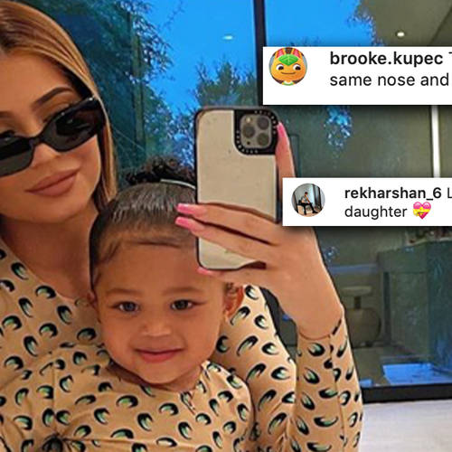 Kylie Jenner shares throwback of herself alongside a photo of Stormi