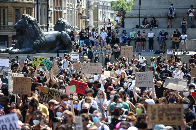 London Black Lives Matter hold protest at Trafalgar Square on Sunday (May 31st)