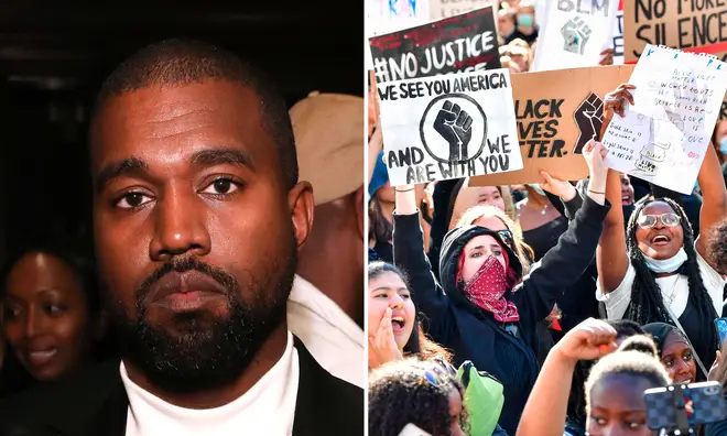 Kanye West was spotted protesting in Chicago after the death of George Floyd.