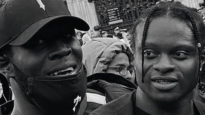 Stormzy protests in London with Armz Korleone