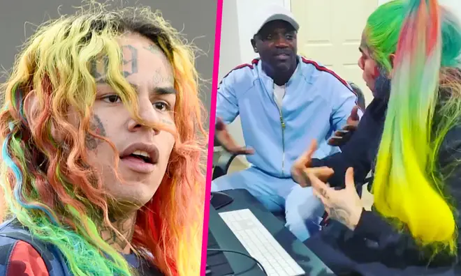 Tekashi 6ix9ine teams up with Akon to record new music