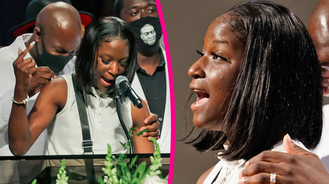 George Floyd's niece makes powerful speech at funeral