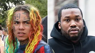 Tekashi 6ix9ine took aim at Meek Mill for associating with "snitches" after dragging him.