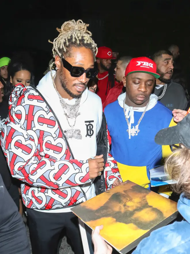 Future (left) is yet to respond to 6ix9ine calling out his parenting skills.