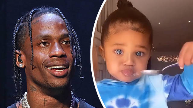 Travis Scott and daughter Stormi get matching hair styles