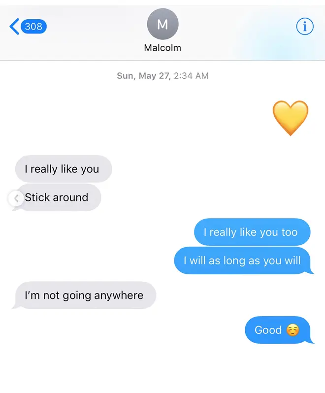 Julia Kelly text conversation with Mac Miller