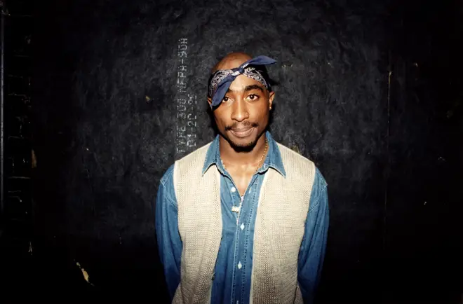 Tupac Shakur tragically died in a drive-by shooting in Las Vegas in 1996. (Pictured here in 1994.)