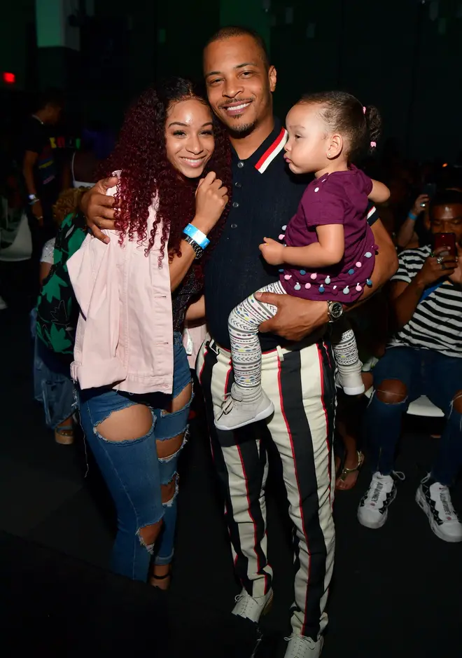 T.I apologises to daughter Deyjah Harris (pictured left)