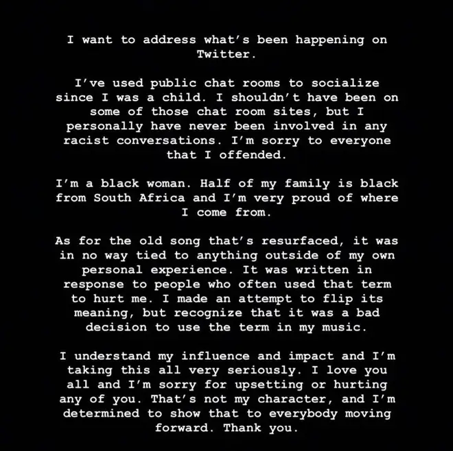 Doja Cat addressed the backlash back in May after issuing an apology on Instagram.