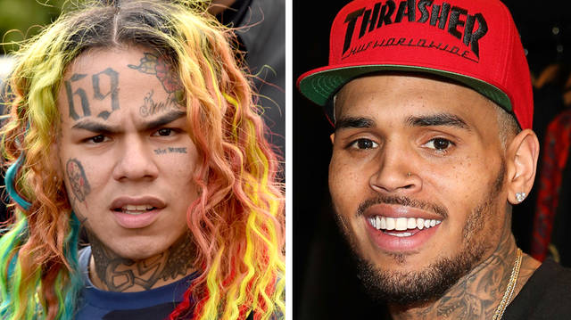 Tekashi 6ix9ine claims he looks like Chris Brown in new video