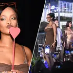 Rihanna at the Savage X Fenty Fall/Winter 2018 fashion show.
