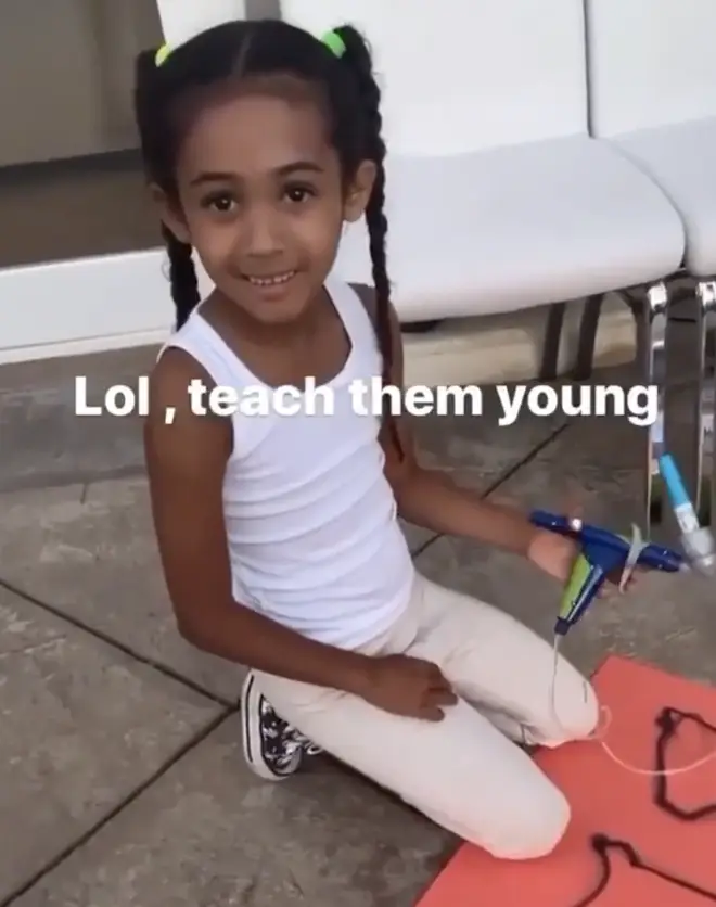 Chris Brown's daughter Royalty makes Black Lives Matter sign