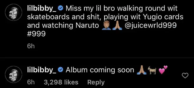 Lil Bibby reveals Juice WRLD&squot;s album is "coming soon"