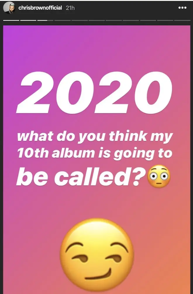 In December last year, Chris Brown shared an Instagram story asking fans to guess the title of his album