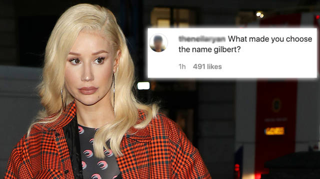 Iggy Azalea responds to fans speculating her son's name is "Gilbert"