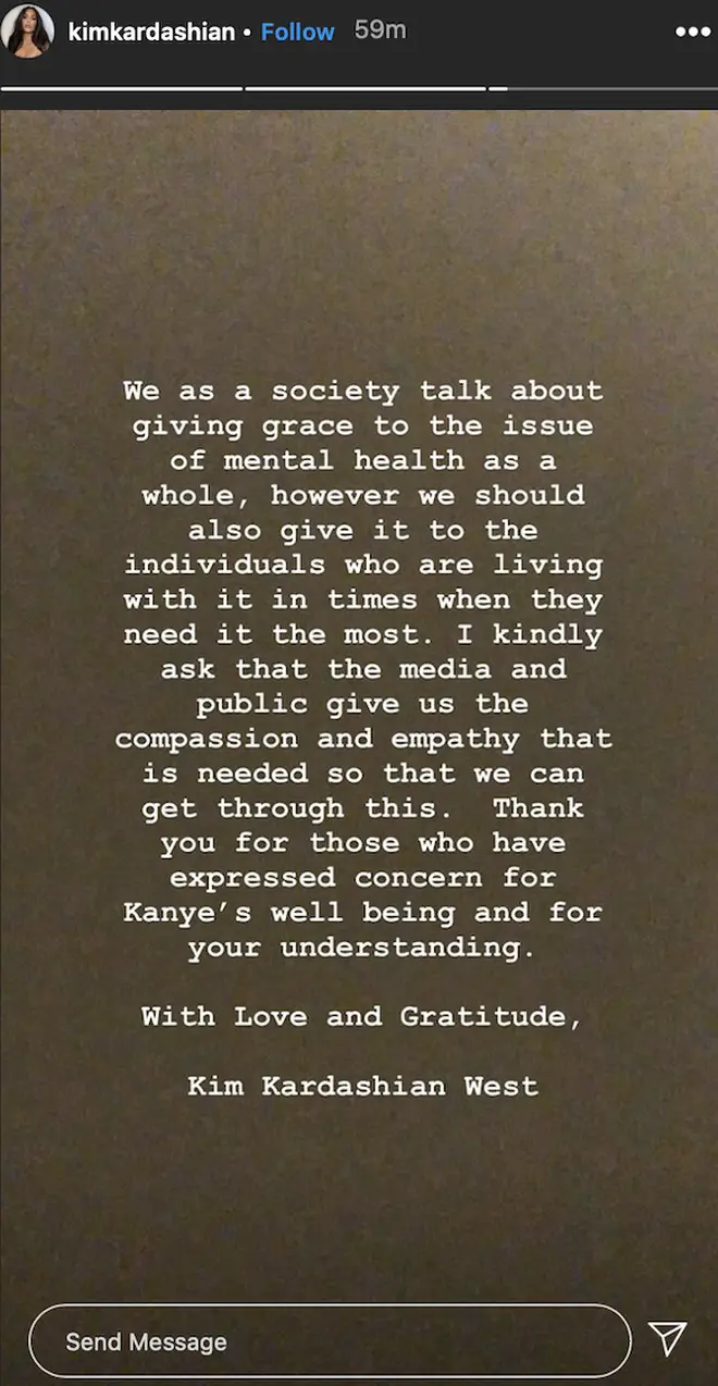 Kim Kardashian releases emotional statement on Instagram