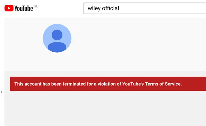 Wiley's YouTube account removed for breaking Terms of Service