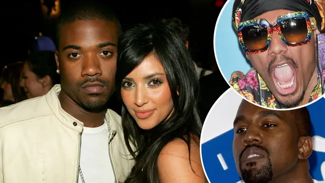 Ray J, Kim Kardashian, Nick Cannon and Kanye West.