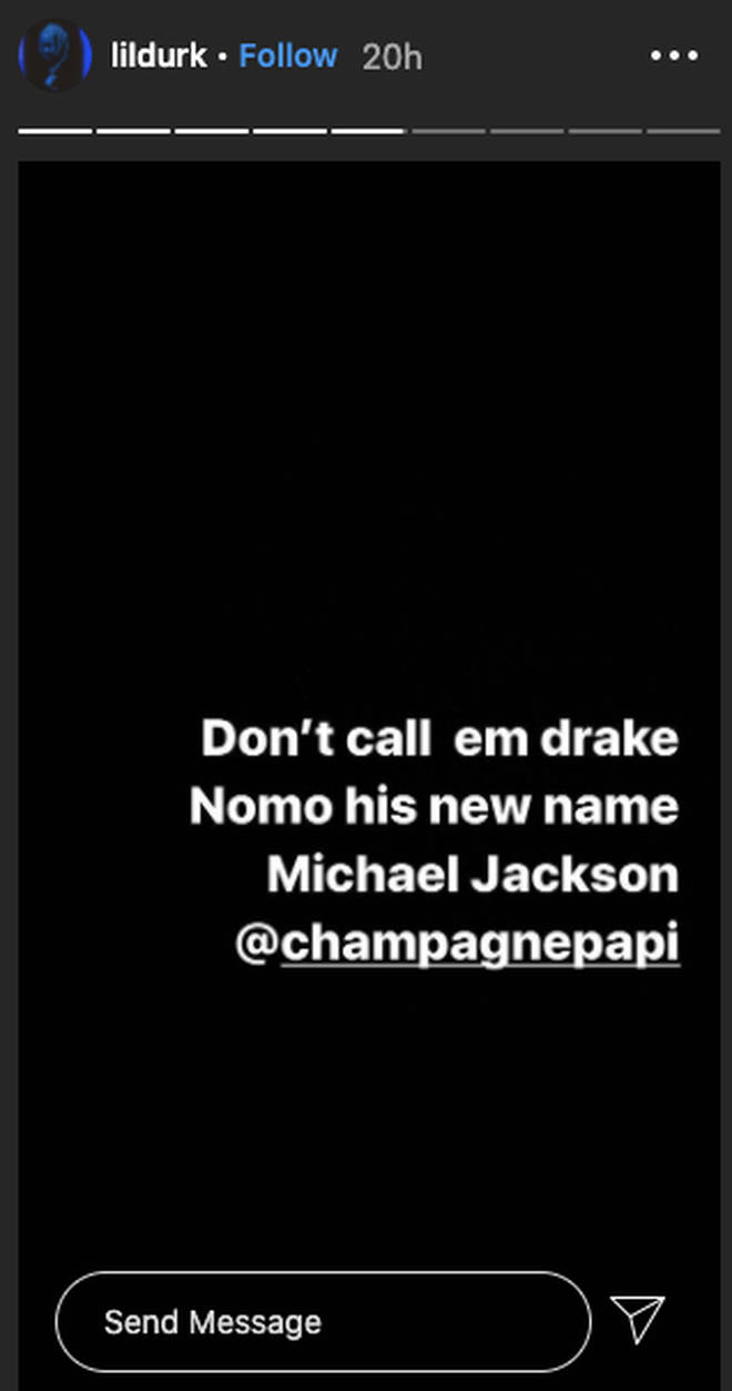 Lil Durk says Drake should be called Michael Jackson