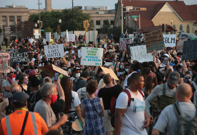 Black Lives Matter protests take place after Kenosha, following the shooting of Jacob Blake