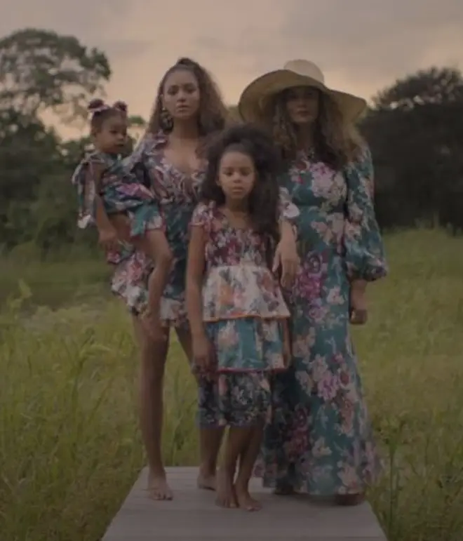 Beyoncé, her two daughter's and her the mother Tina Lawson star in the music video