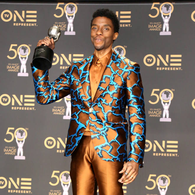 Chadwick Boseman wins 'Outstanding Actor' award in a Motion Picture for 'Black Panther' at the NAACP Image Awards