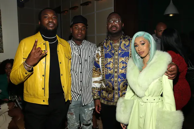 Meek Mill, Marlo, Pierre Pee Thomas and Cardi B.